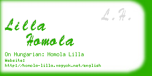 lilla homola business card